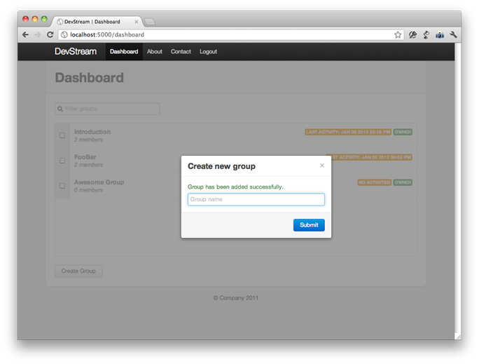 GitHub - marconi/devstream: A collaboration tool for developers.